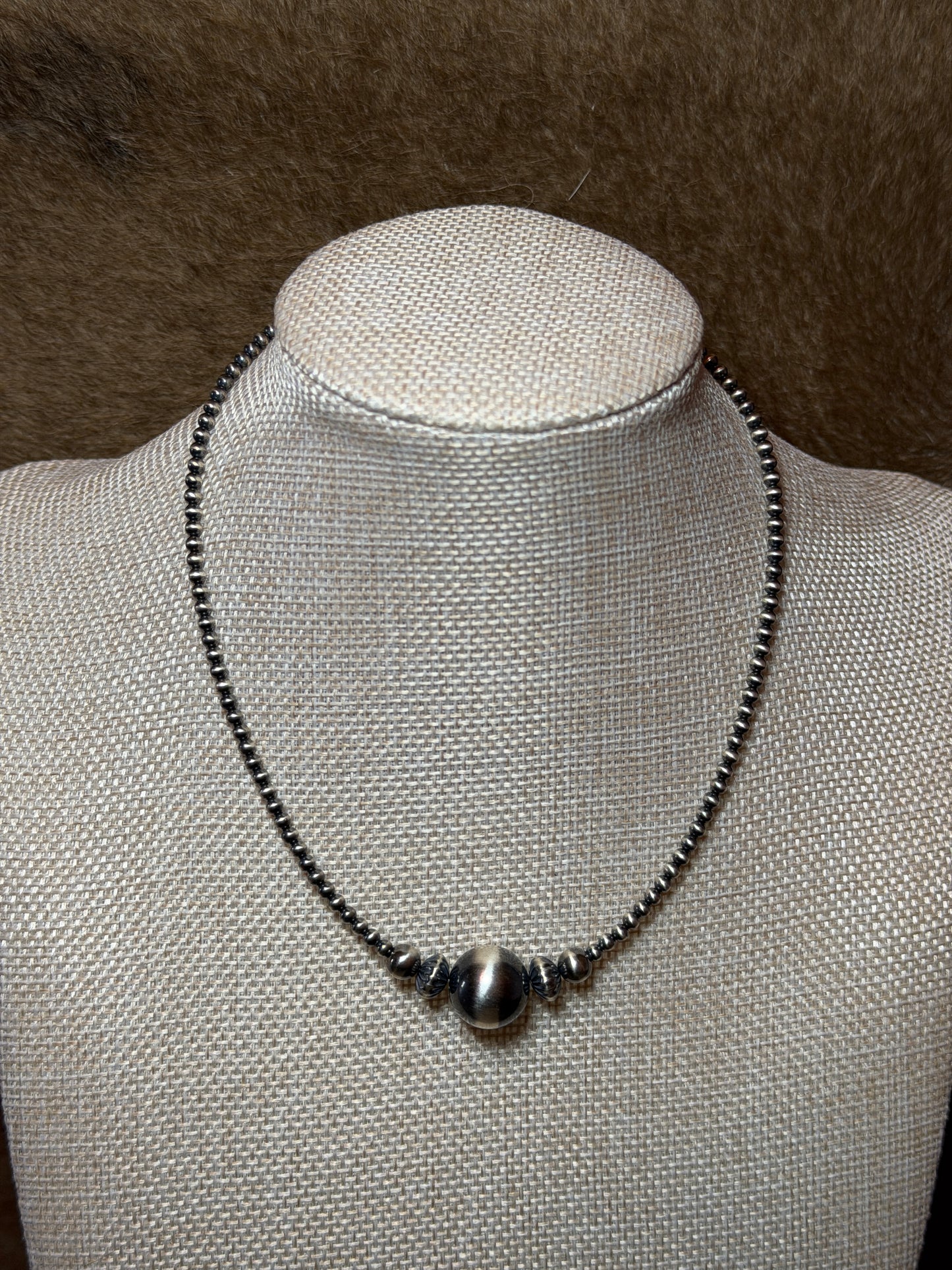 14.5-16” 3-14mm Sterling Pearl