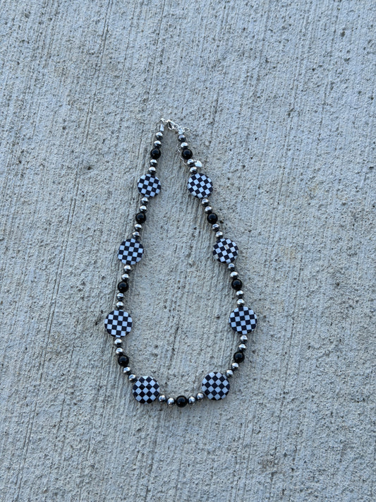 14.5-16.5" Black Onyx & Checkered