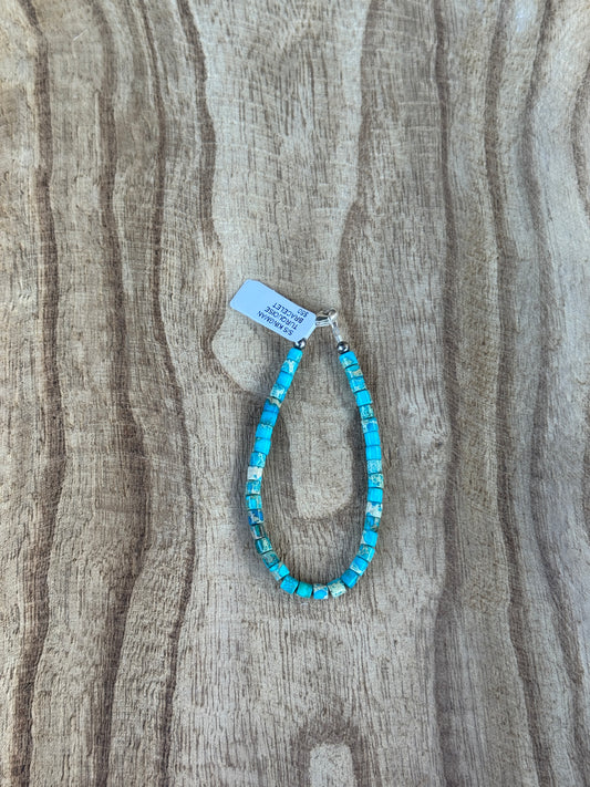 7.5” Genuine Turquoise Bracelet