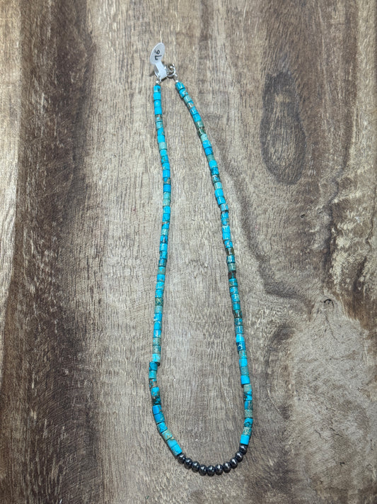 18” Turquoise & Pearl