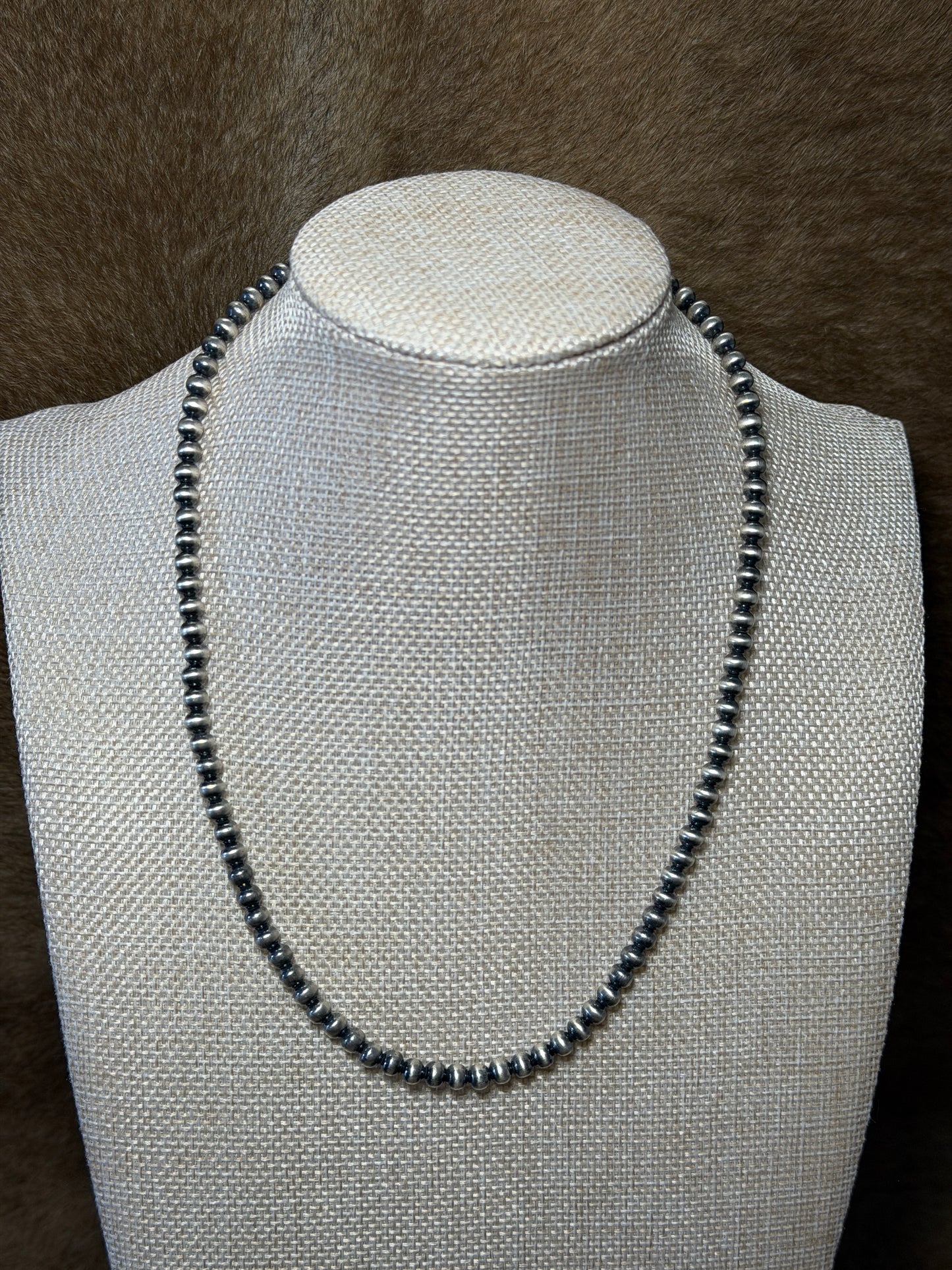 18” 5mm Silver Plated Pearls