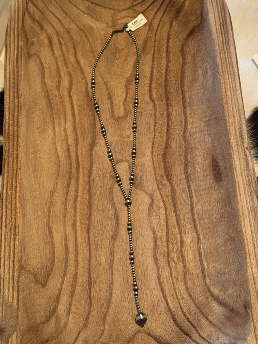20" 3-10mm Sterling Pearl Lariat