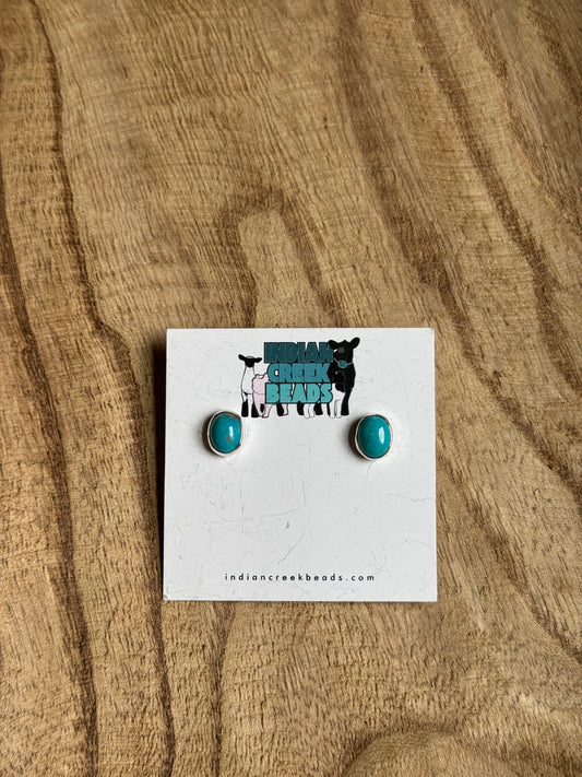 Kingman Turquoise Simple Studs