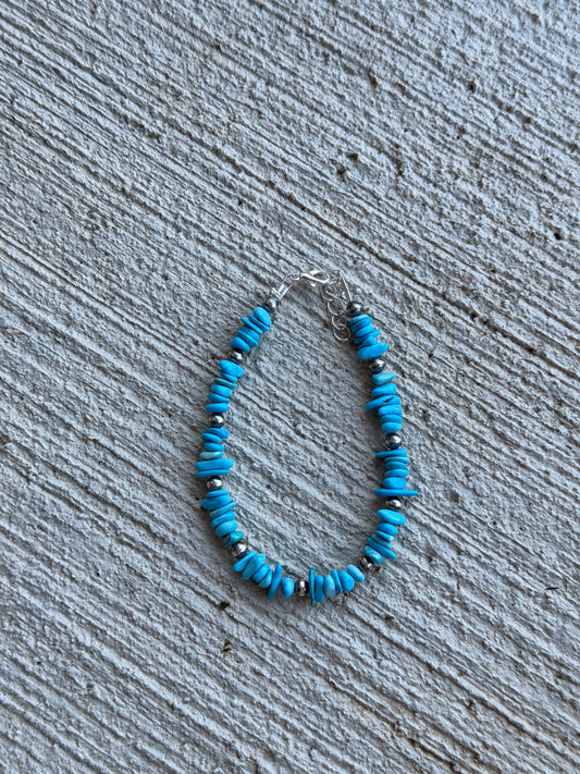7.5-8.5” Turquoise Chip