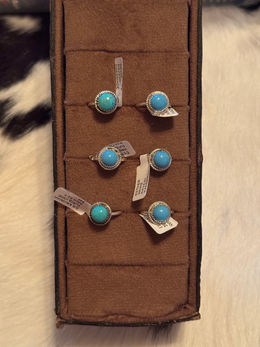 Kingman Turquoise Rings
