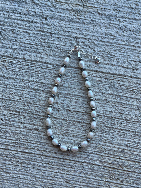9.5-10.5” Freshwater Pearl Anklet