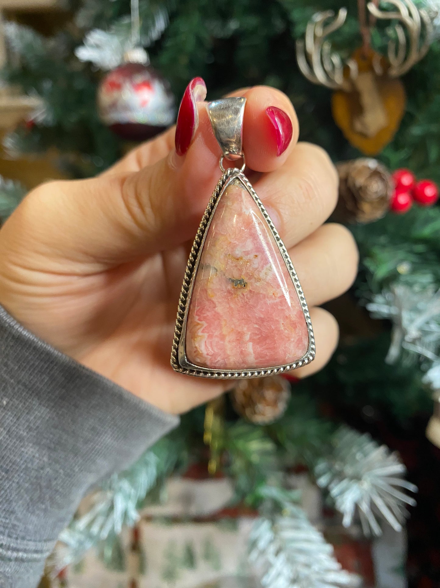 Rhodochrosite Pendant