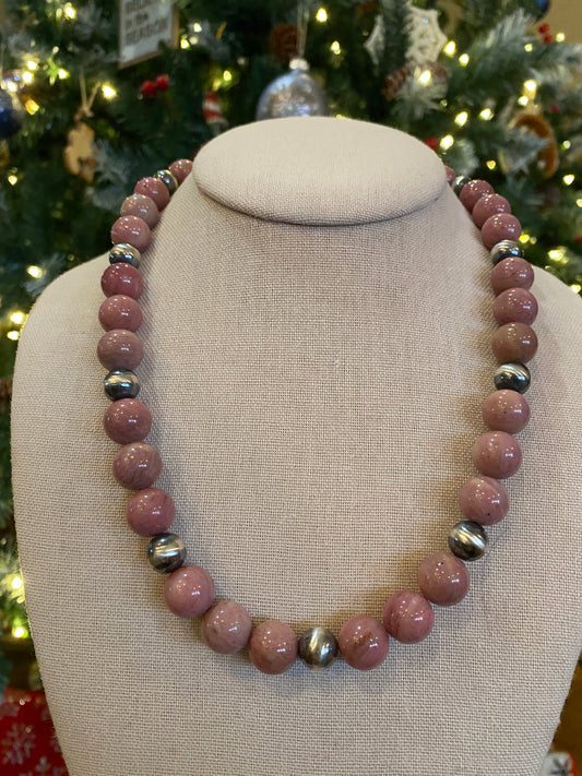 20” Pink Rhodonite