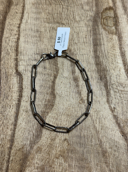 8" Plain/Detail Handmade Chain