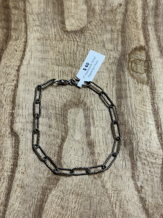8" Detail Handmade Paperclip Chain