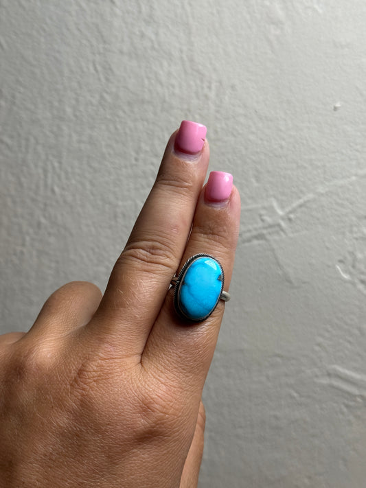 Kingman Turquoise Adjustable Ring