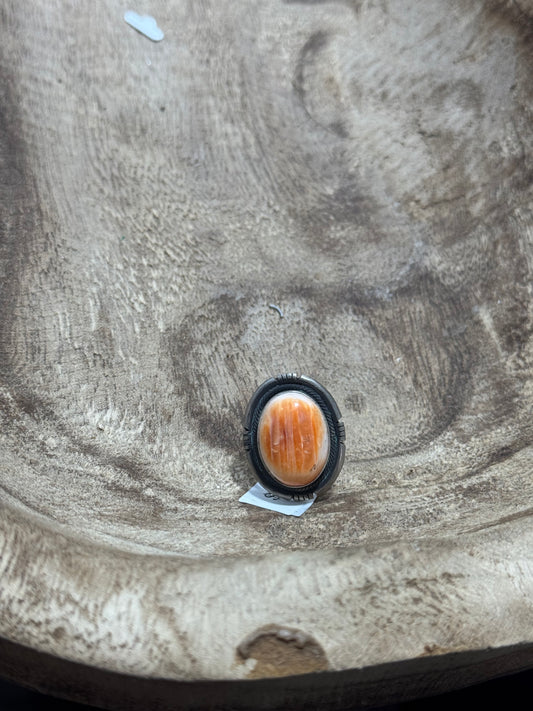 sz 8 Orange Spiny Ring