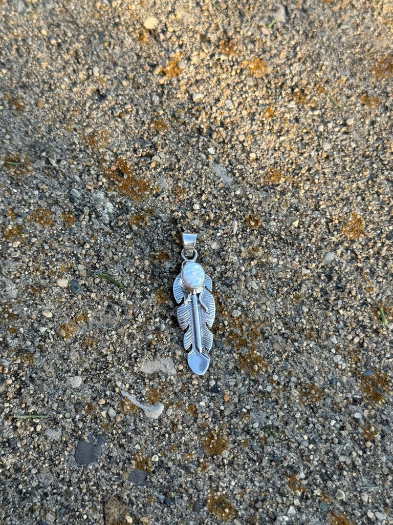 White Opal Pendant