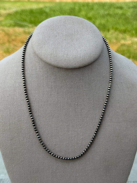18" 3mm Sterling Silver Pearl