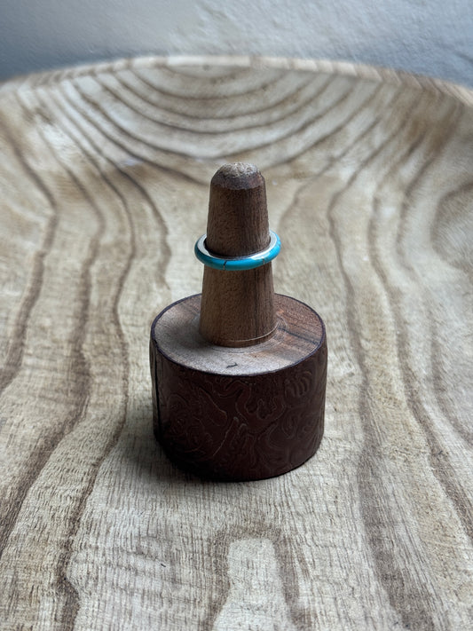 Turquoise Inlay Band Ring