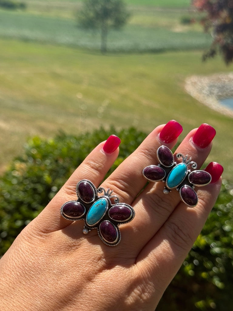 Purple Spiny & SBT Adjustable Ring