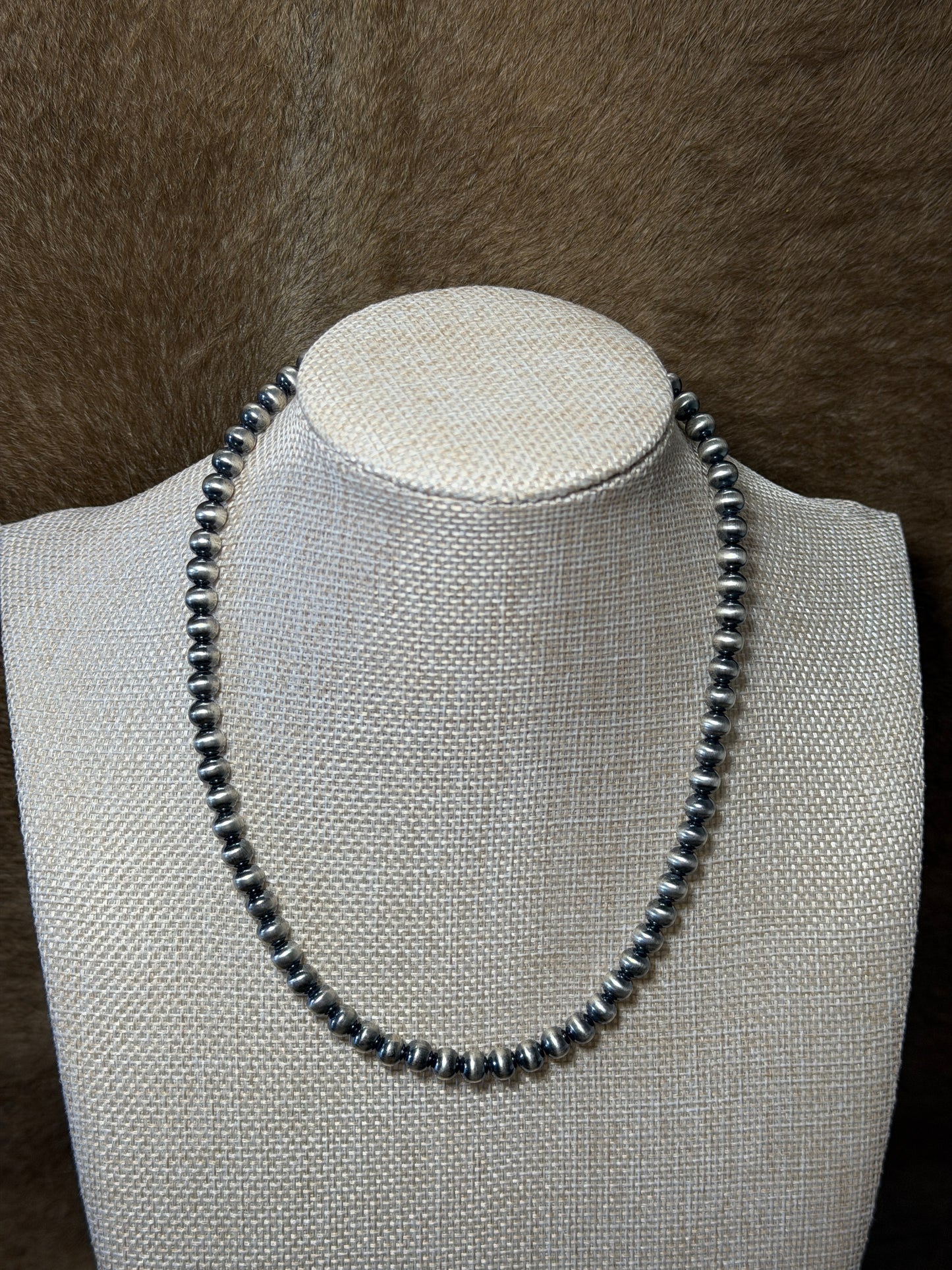 16” 6mm Silver Plated Pearls