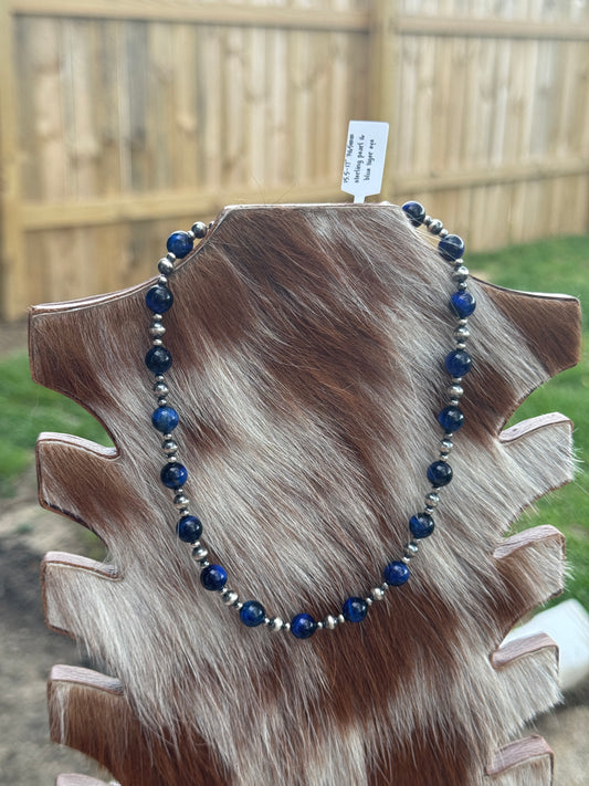 15.5-17” Blue Tiger Eye