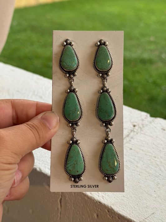 Royston Turquoise Statement Earrings