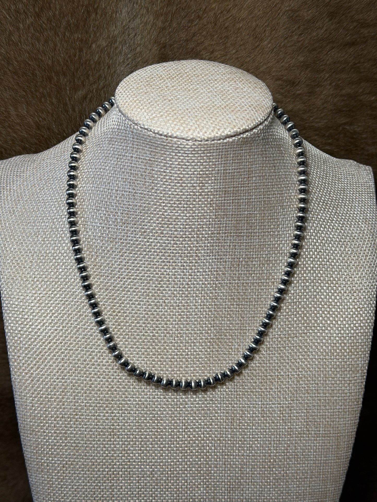 16” 5mm Silver Plated Pearls