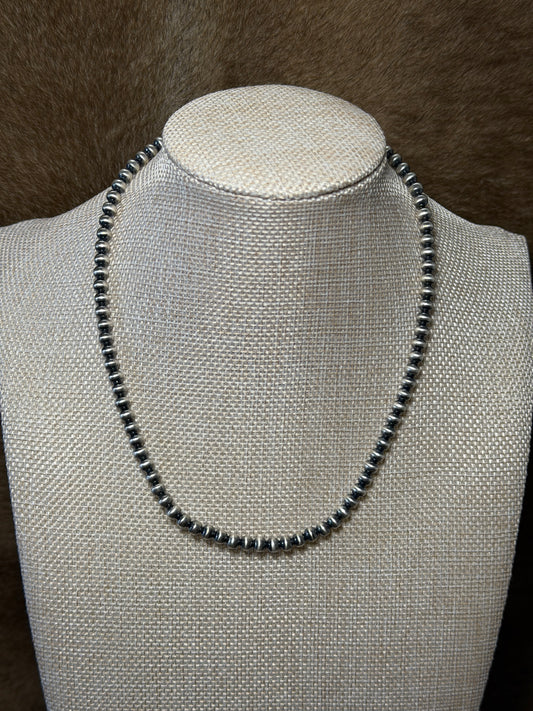 16” 5mm Silver Plated Pearls