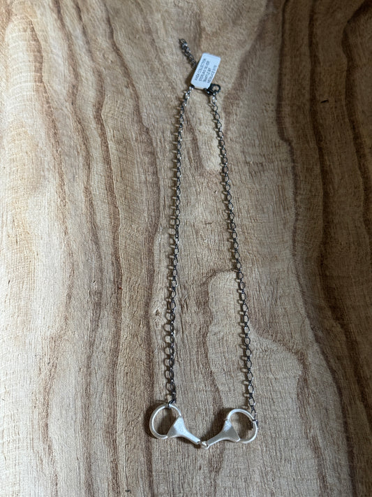 18-20" Sterling Horse Bit Necklace