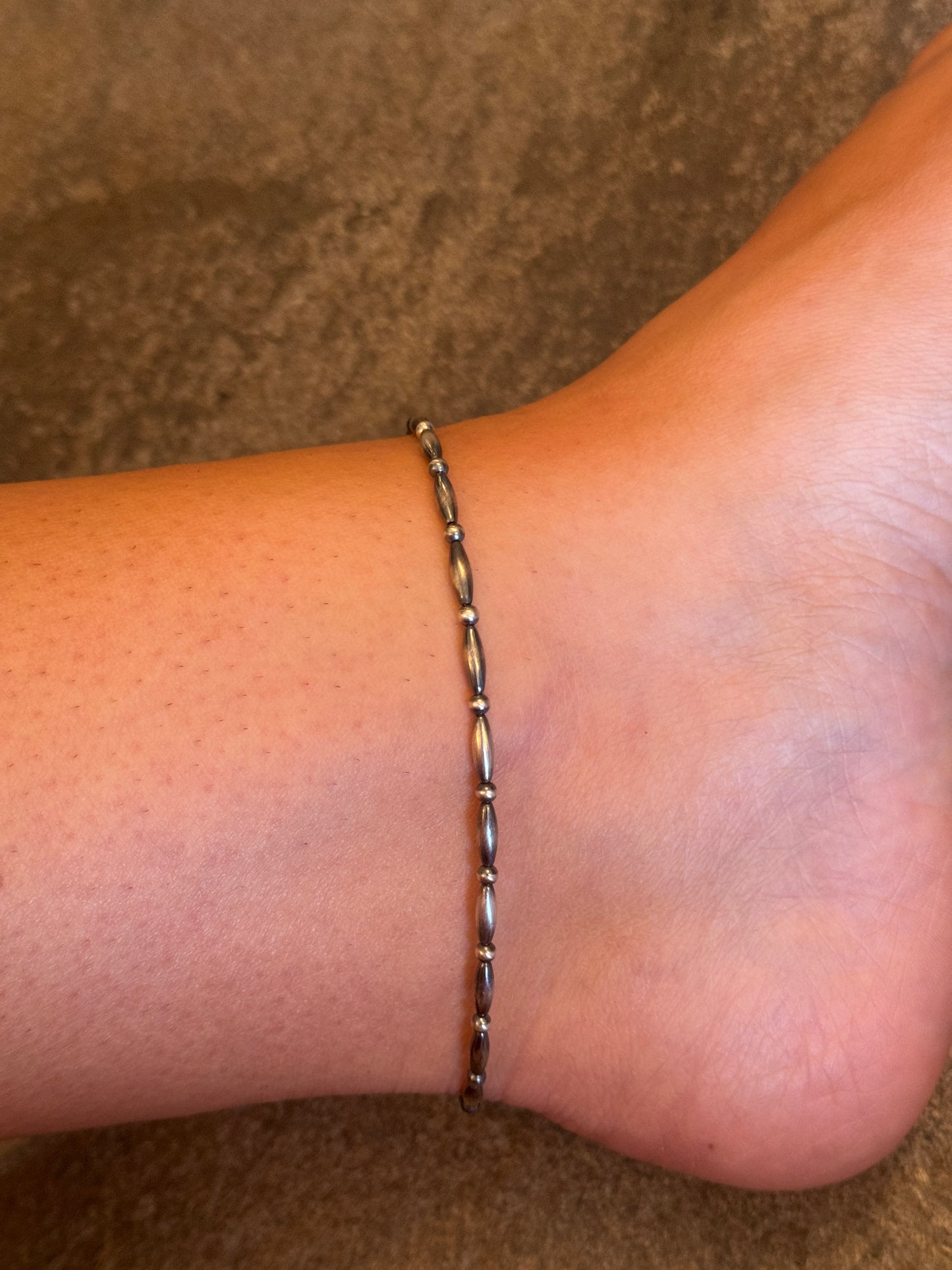 11” Navajo & Torpedo Anklet