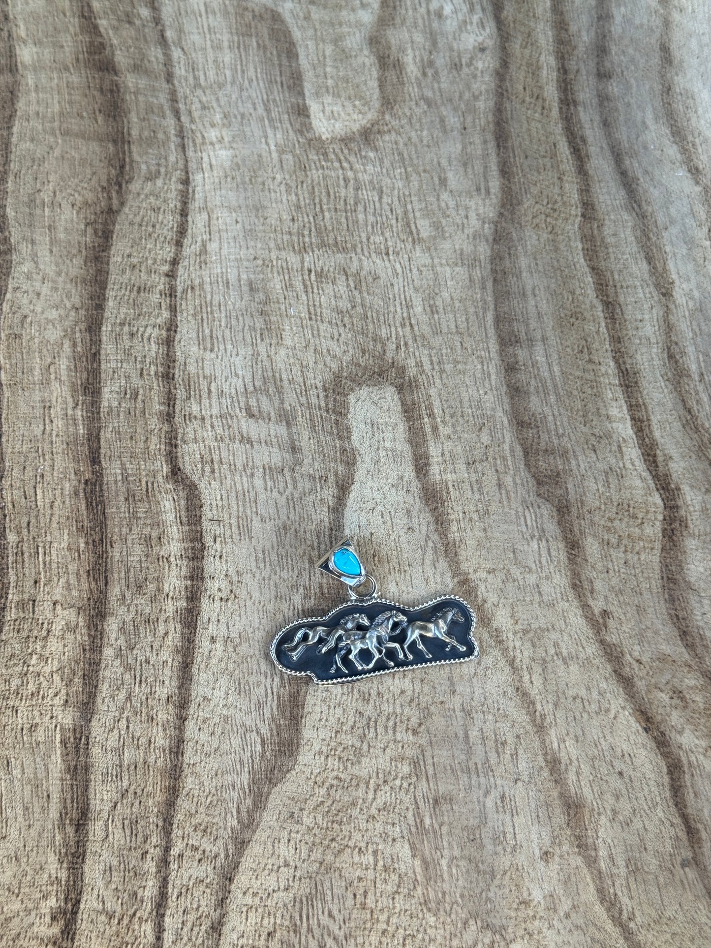 Horse Turquoise Pendant