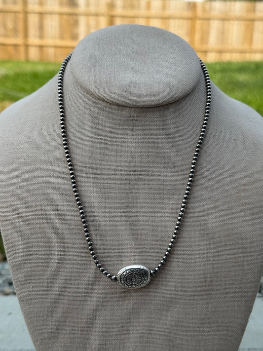 18" 3mm Pearl & Detail Bead