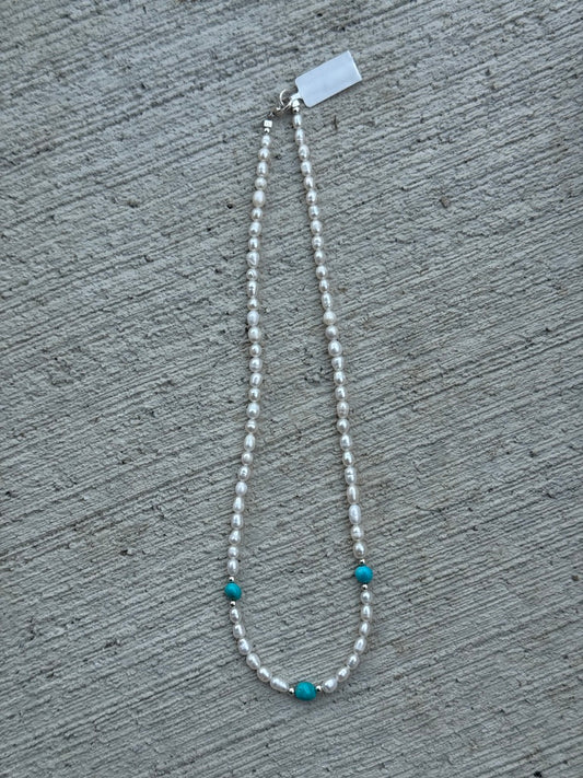 18" Freshwater & Turquoise