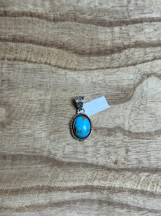 Turquoise w/ Matrix Pendant