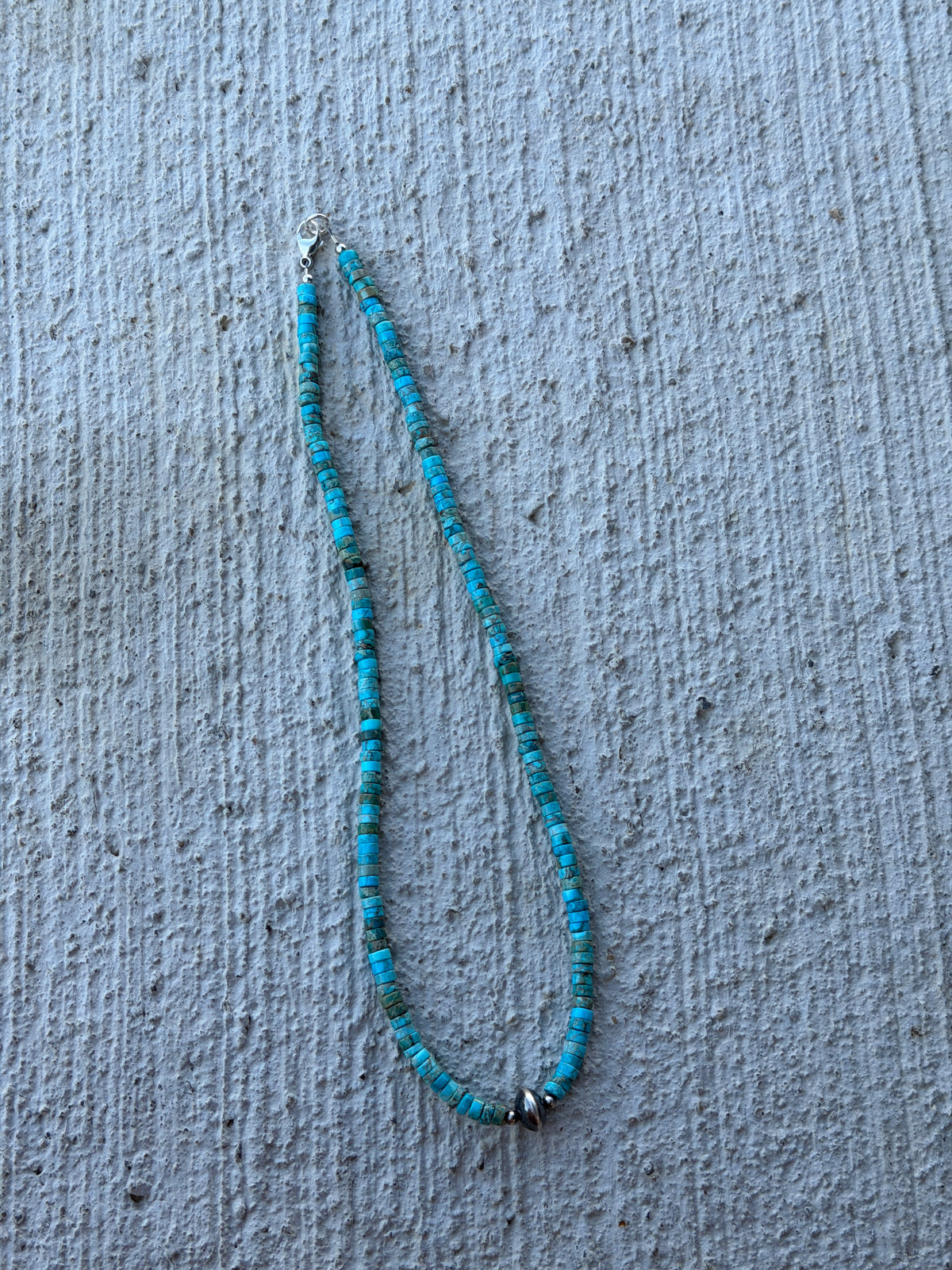 17” Turquoise Heishi & Saucer