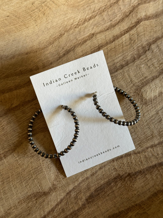 4mm Sterling Silver Post Hoops
