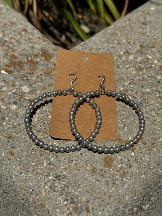 Silver Plated Hoops