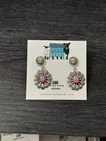 Hot Pink Concho Dangles