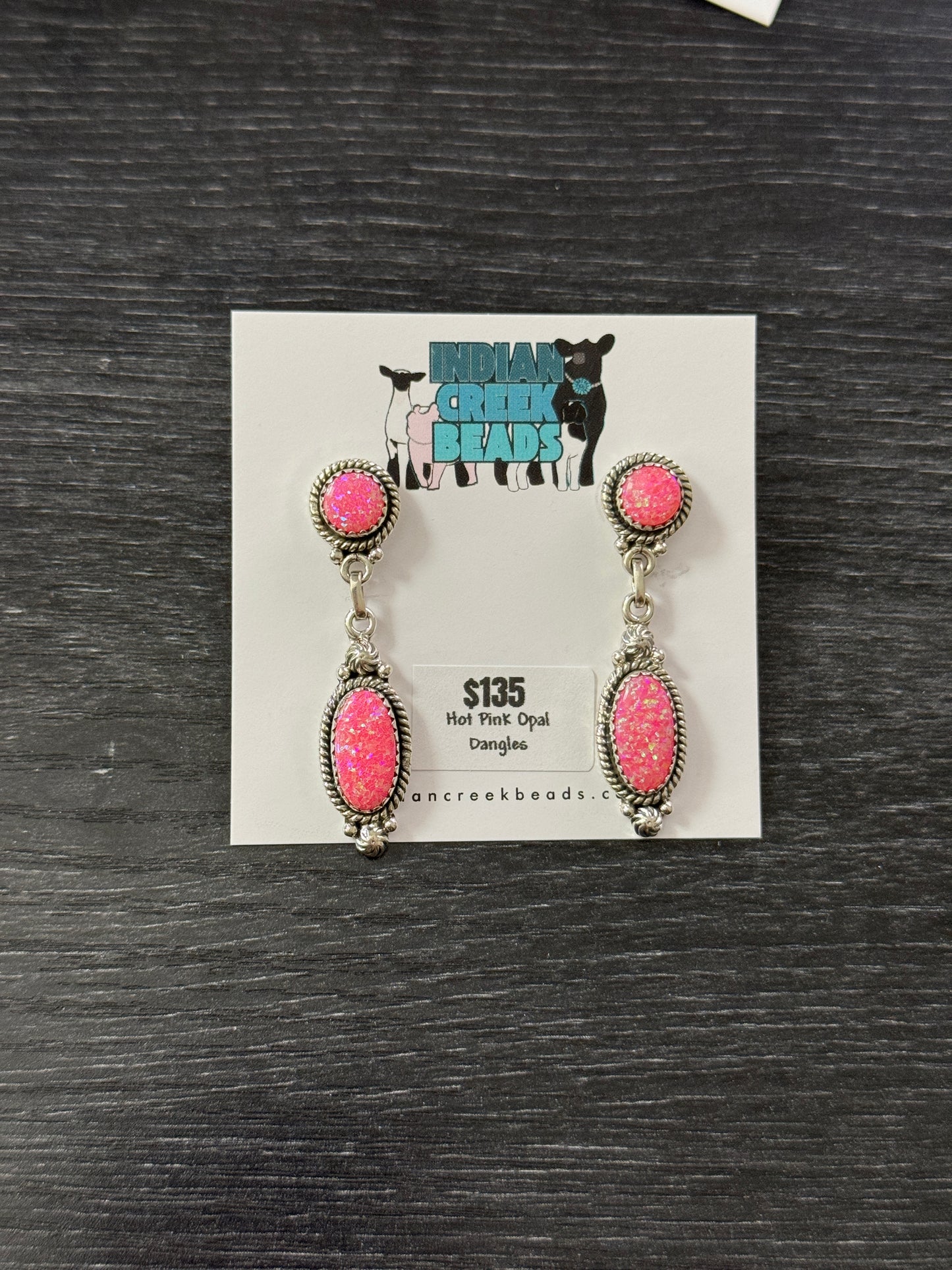 Hot Pink Dangles