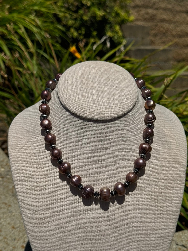 16" Bronze Freshwater Pearls