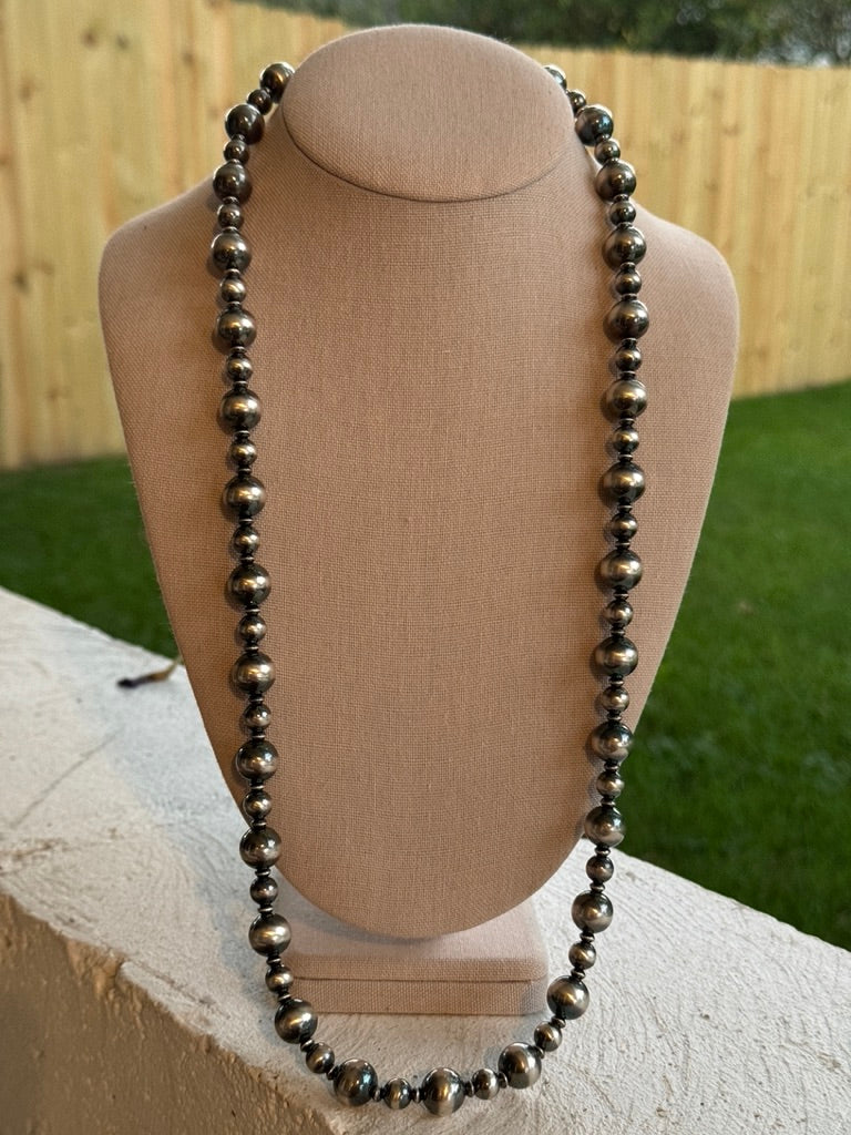 30" 8-12mm Navajo Pearls