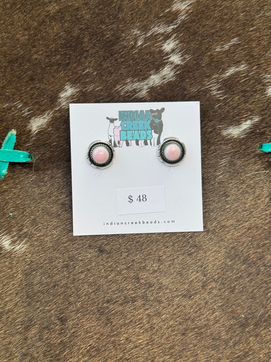 Pink Conch Earrings