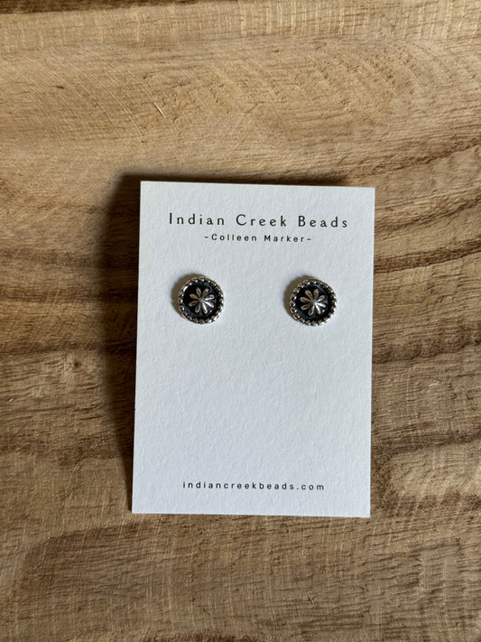 Dime Detail Sterling Earrings