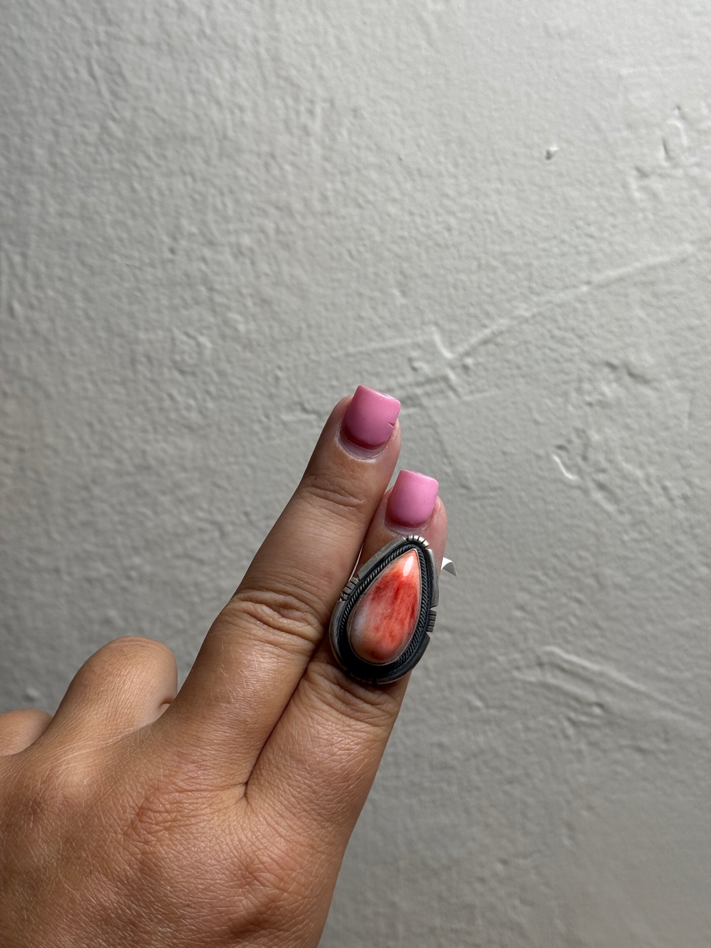 Sz 6.5 Red Spiny Ring