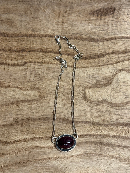 18" Purple Spiny Necklace
