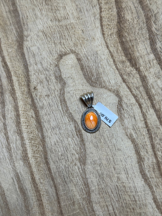 Orange Spiny Pendant