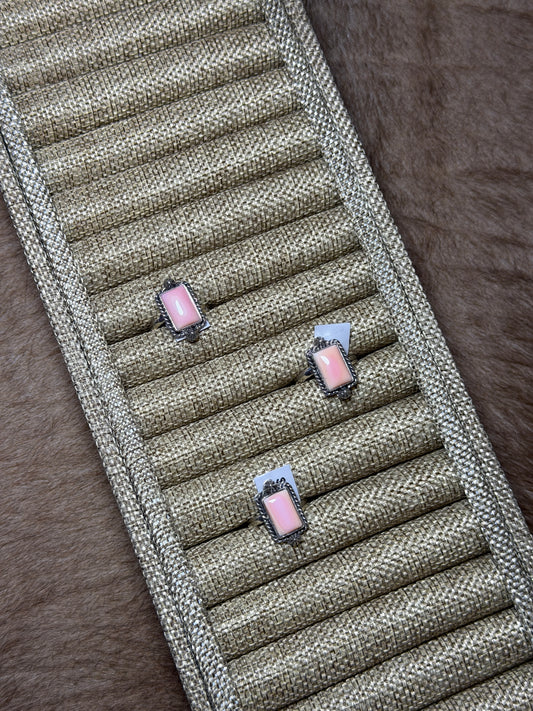Pink Conch Rectangle Adjustable