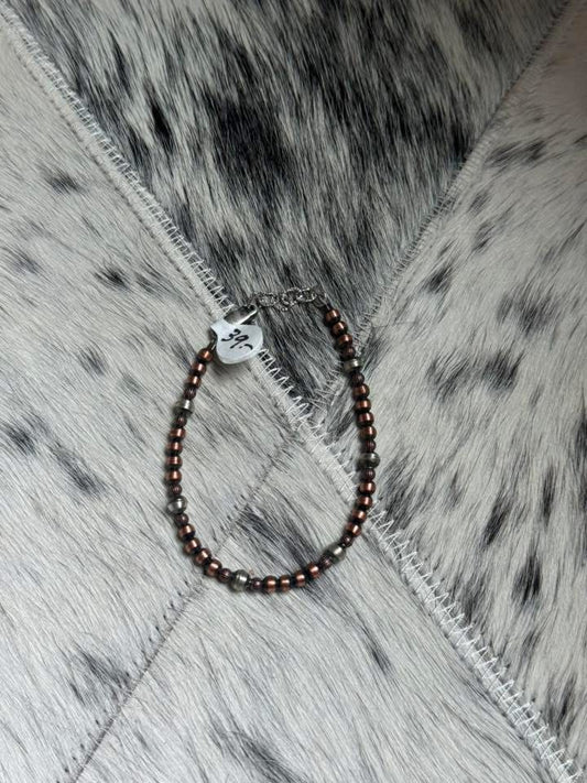 7-8” Copper & Pearl