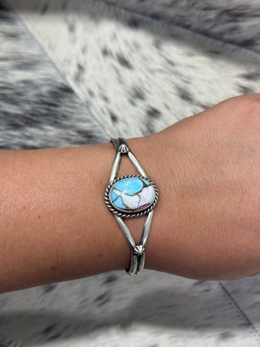 Cotton Candy Dahlia Cuff