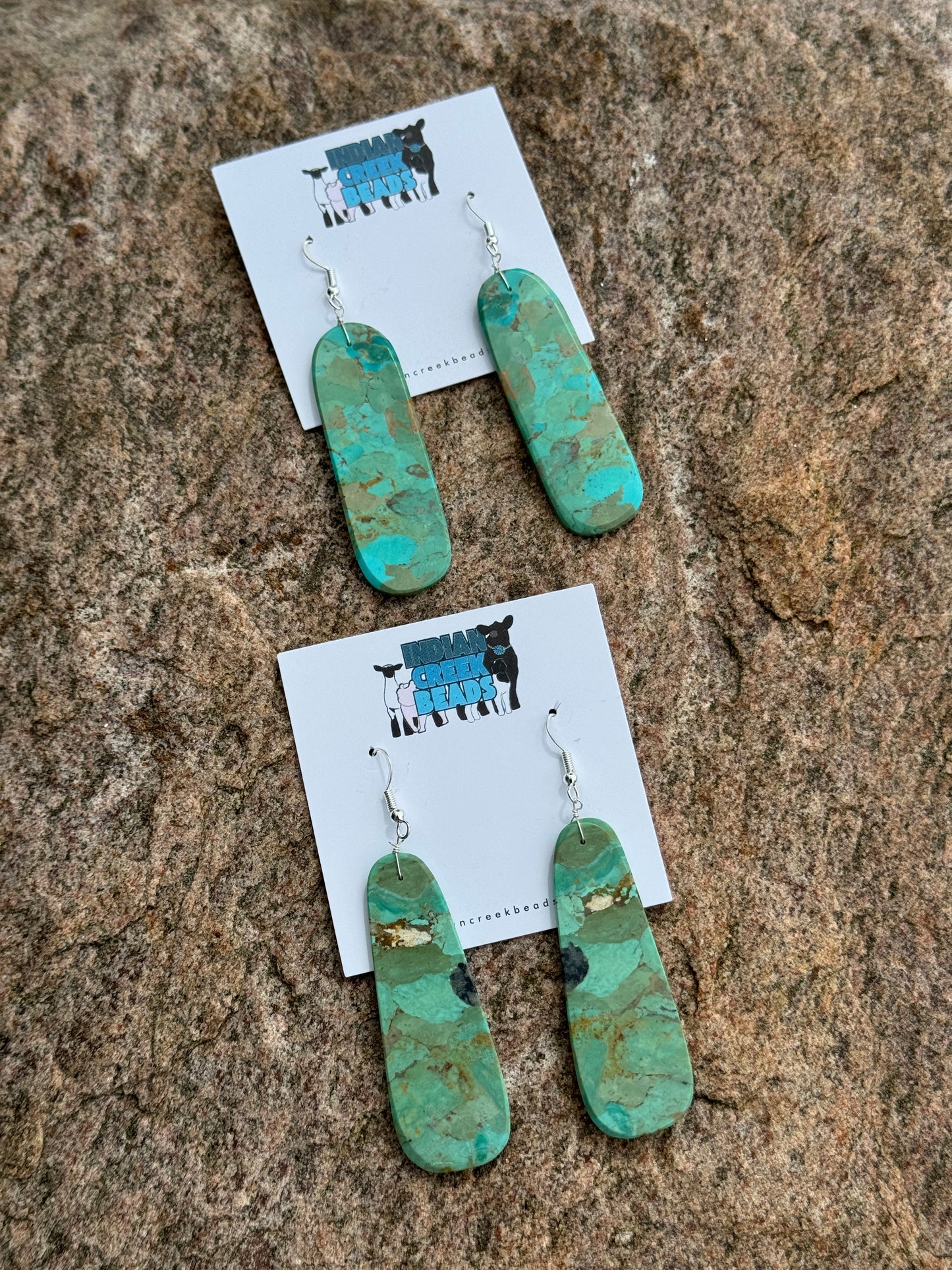 Multi-Stone Slab Earrings