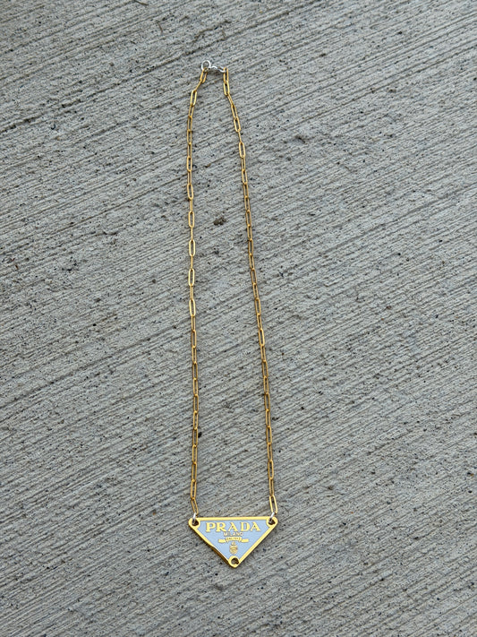 18” White Designer Gold Plated