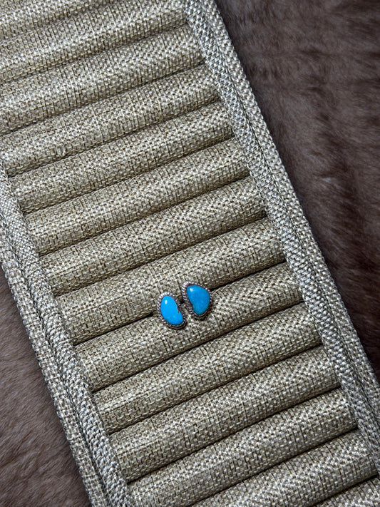 Medium 2 Stone Adjustable Turquoise