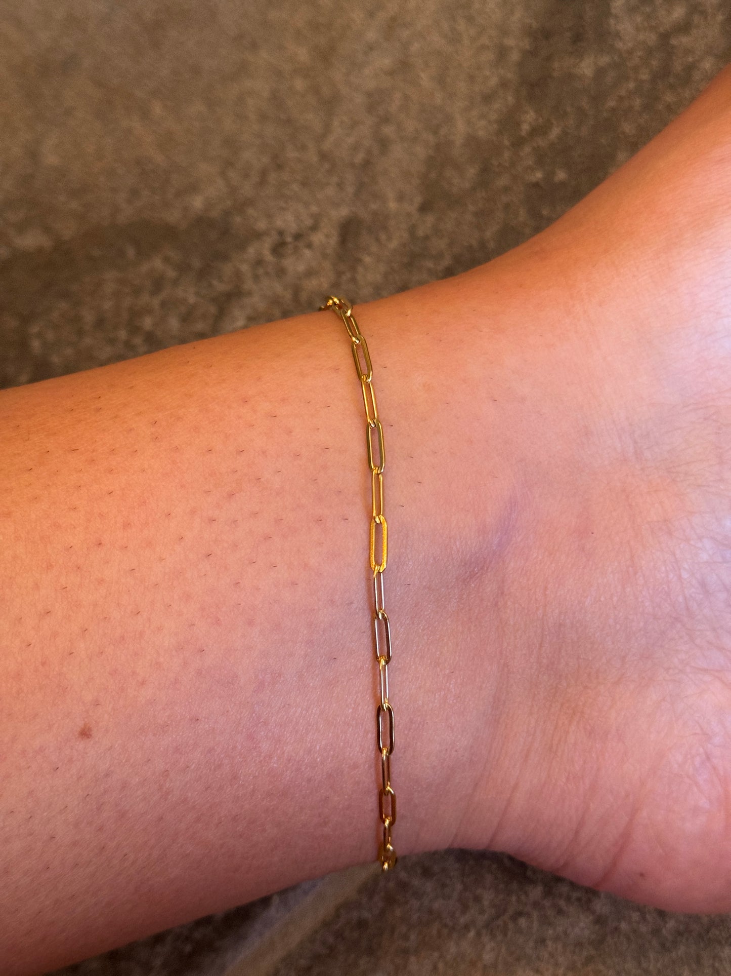 10.5” Paperclip Anklet